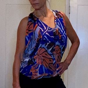 Haute couture designer Gucci colorful blouse